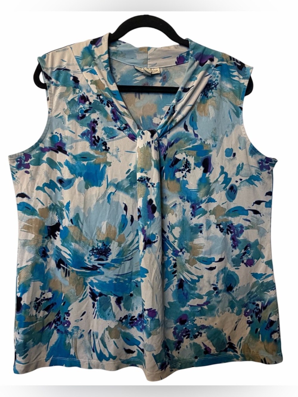 Dana Buchman Women’s XL Sleeveless Release Pleat Blouse.